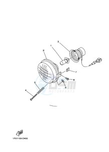 YFM700FWBD KODIAK 700 EPS (BGFW) drawing HEADLIGHT