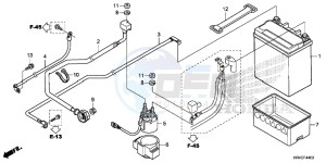 TRX500FE2H Europe Direct - (ED) drawing BATTERY