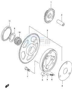 GZ250 (K3) drawing STARTER CLUTCH