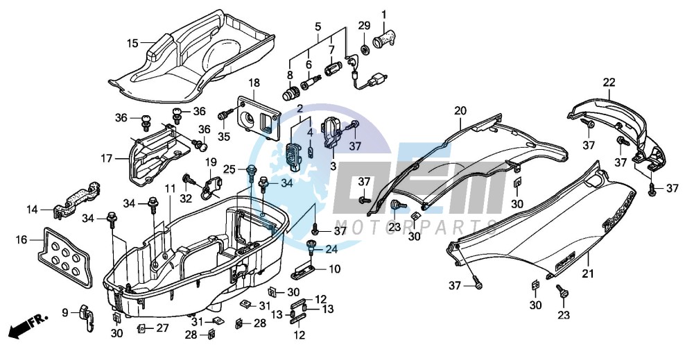 BODY COVER/LUGGAGE BOX (FES1253-5)(FES1503-5)