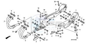 CB1000R9 Europe Direct - (ED) drawing EXHAUST MUFFLER