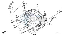 TRX250XA Europe Direct - (ED) drawing FRONT CRANKCASE COVER