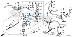 CBR1000S1 2ED - (2ED) drawing FRONT BRAKE MASTER CYLINDER (CBR1000RA/S1/S2)