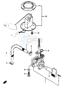 GSF1200A (E18) drawing FUEL COCK