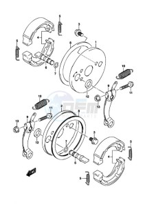 LT-Z50 drawing FRONT WHEEL BRAKE