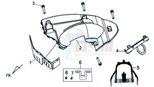 ALLO 50 drawing INNER MUDGUARD