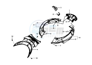 HD EU2 - 200 cc drawing SIDE COVERS