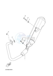 YZF-R125 R125 (5D7R 5D7R 5D7R) drawing EXHAUST