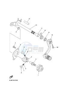 WR250F (1HCE) drawing SHIFT SHAFT