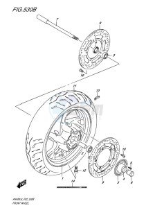 AN400 ABS BURGMAN EU-UK drawing FRONT WHEEL