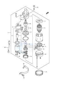 DF 250AP drawing Starting Motor