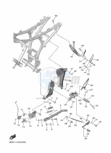 YZF690-U YZF-R7 (BJT1) drawing STAND & FOOTREST