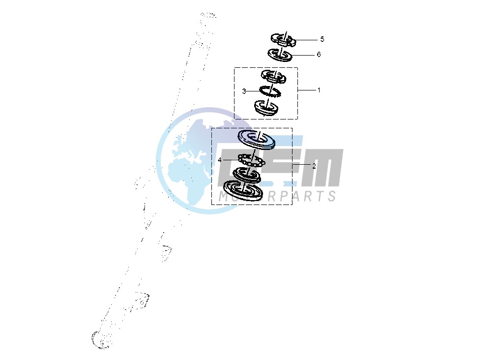 Steering bearing ball tracks