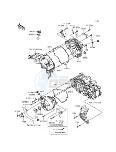 NINJA_300_ABS EX300BDF XX (EU ME A(FRICA) drawing Engine Cover(s)