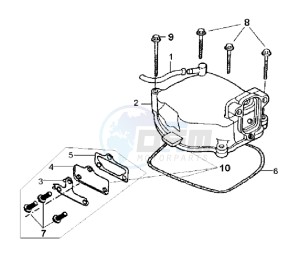 MEGALO 125 E2 drawing CYLINDER HEAD COVER