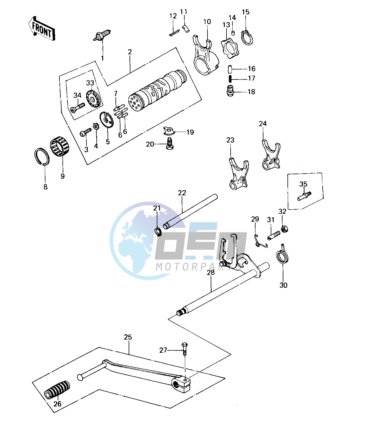 GEAR CHANGE MECHANISM