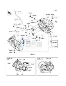 KVF 650 G [BRUTE FORCE 650 4X4I HARDWOODS GREEN HD] (G6F-G9F) G9F drawing CRANKCASE