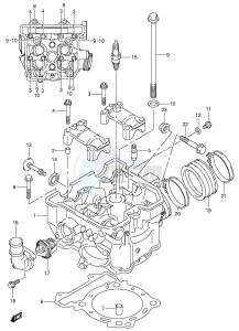 LT-Z400 (E3-E28) drawing CYLINDER HEAD