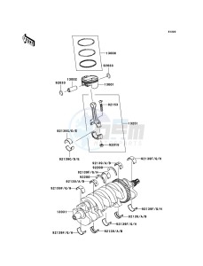 NINJA ZX-10R ZX1000E9F FR GB XX (EU ME A(FRICA) drawing Crankshaft/Piston(s)