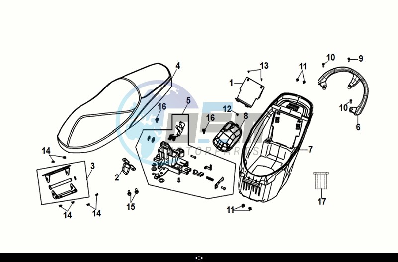 SEAT REAR CARRIER