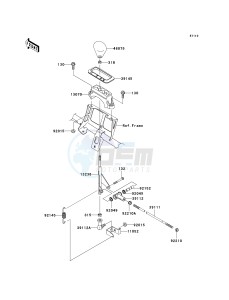 KVF 750 D [BRUTE FORCE 750 4X4I] (D8F-D9F) D8F drawing CONTROL