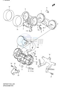 GSF600 (E2) Bandit drawing SPEEDOMETER (GSF600Y UY K1 K2 K3 K4 UK1 UK2 UK3 UK4 ZK4)