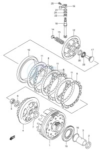 VL125 (E2) drawing CLUTCH