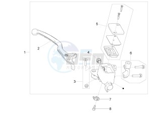 V9 Bobber 850 (EMEA) drawing Front master cilinder