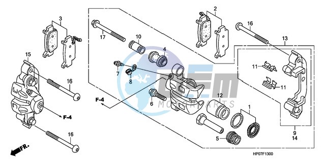 FRONT BRAKE CALIPER