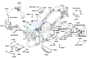 DOWNTOWN 300 I ABS drawing Frame Body