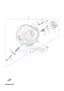 YN50 NEO'S (2APD 2APD 2APD) drawing HEADLIGHT