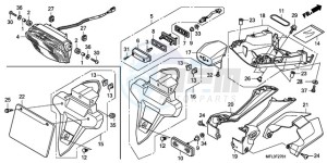 CBR1000RAA UK - (E / ABS MKH) drawing TAILLIGHT (CBR1000RRA/RAA )