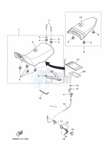 XTZ690 TENERE 700 (BMB8) drawing SEAT