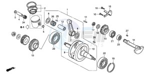 NSR125F drawing CRANKSHAFT/PISTON