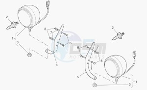 California 1100 Vintage Vintage drawing Lights II