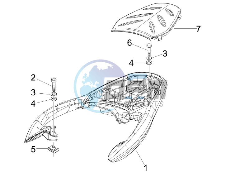 Rear luggage rack