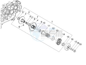 MP3 400 ie lt Touring drawing Driven pulley