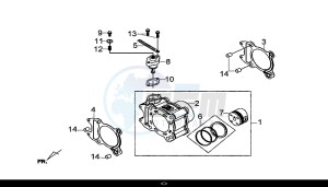 GTS 300I ABS (LN30W9-EU) (L7-M0) drawing CYLINDER SET / GTS 300I ABS (LN30W9-EU) (L7-M0)