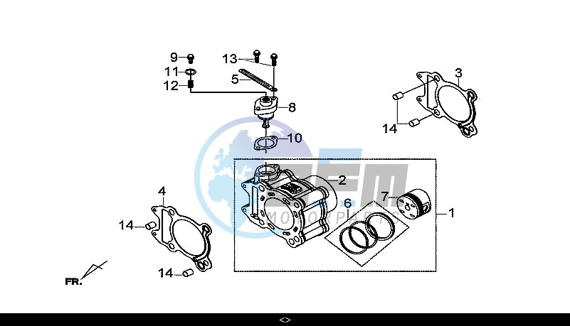 CYLINDER SET / GTS 300I ABS (LN30W9-EU) (L7-M0)