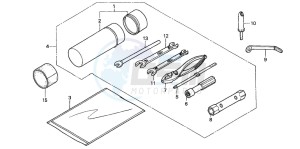 TRX350FE FOURTRAX 350 4X4ES drawing TOOLS