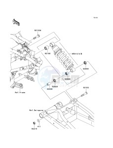 ER 650 A [ER-6N (EUROPEAN] (A6S-A8F) A6S drawing SUSPENSION_SHOCK ABSORBER