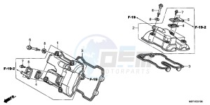 XL1000VB drawing CYLINDER HEAD COVER