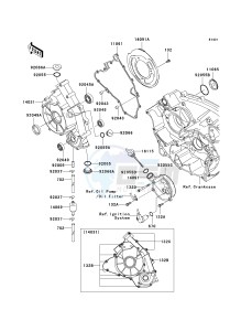 KVF700 D [PRAIRIE 700 4X4 TEAM GREEN SPECIAL EDITION] (D1) D1 drawing ENGINE COVER-- S- -