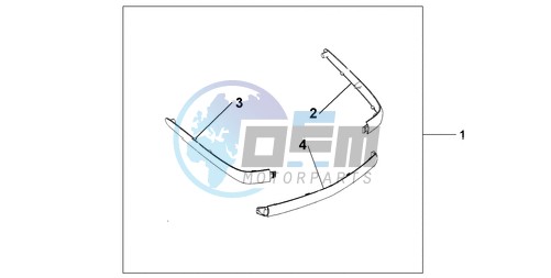 CHROME TRUNK MOUL