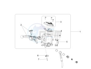 MGX 21 FLYING FORTRESS 1380 USA drawing Front master cilinder