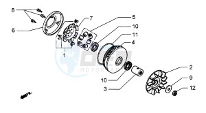 Hexagon 250 GT (5791881) 5791881 drawing Half-pulley assy. driving