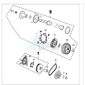 TWEET 125 N drawing CLUTCH