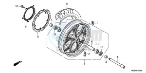 NC700DC Integra E drawing FRONT WHEEL