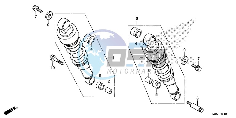 REAR CUSHION (VT750C2B/ C2S)