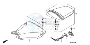 CBR600RR9 U / MME SPC 2U drawing SEAT